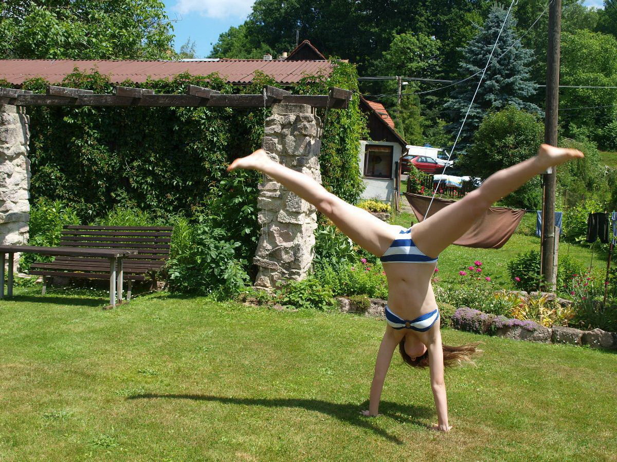 Czech gymnast pool party — 10
